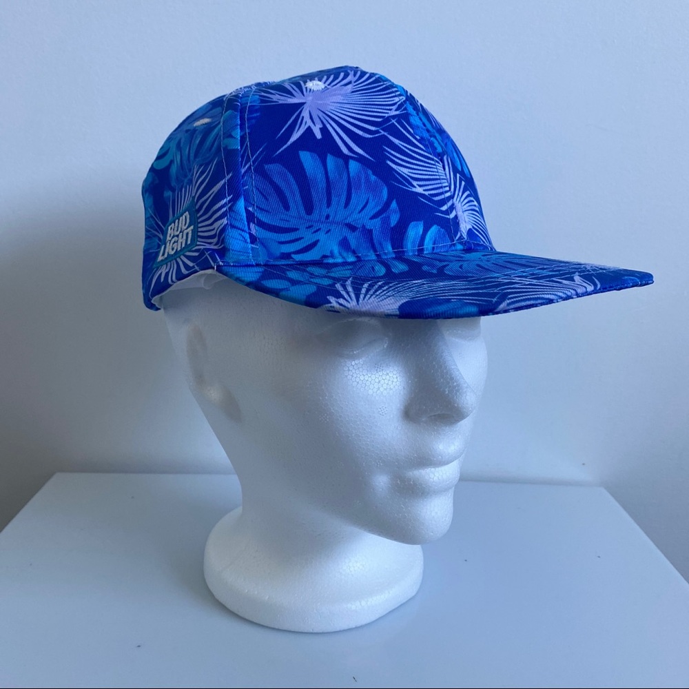 Bud Light branded “jungle” style ball cap / truckers hat. Made in China